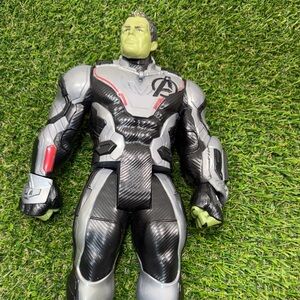 Marvel Hulk Figure in Black and Silver Armor